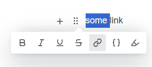 (image showing context menu with options for adding links, bold, underline, etc)